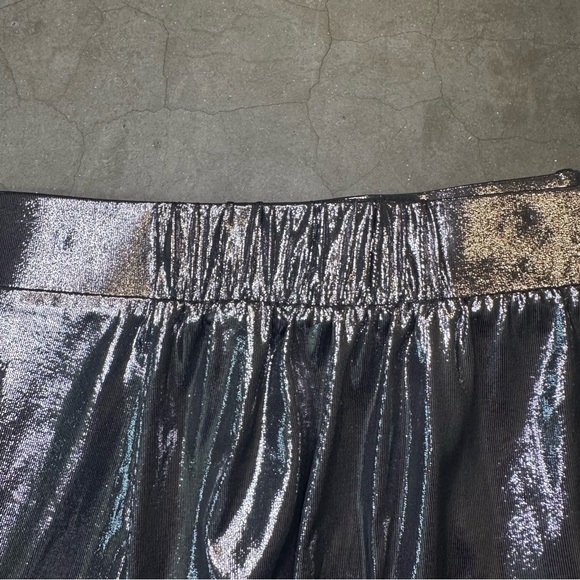 Torrid Metal Grey Liquid Shine Midi Skirt Sz 22 (Torrid 3) - Picture 10 of 11